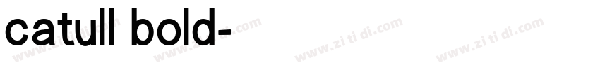 catull bold字体转换